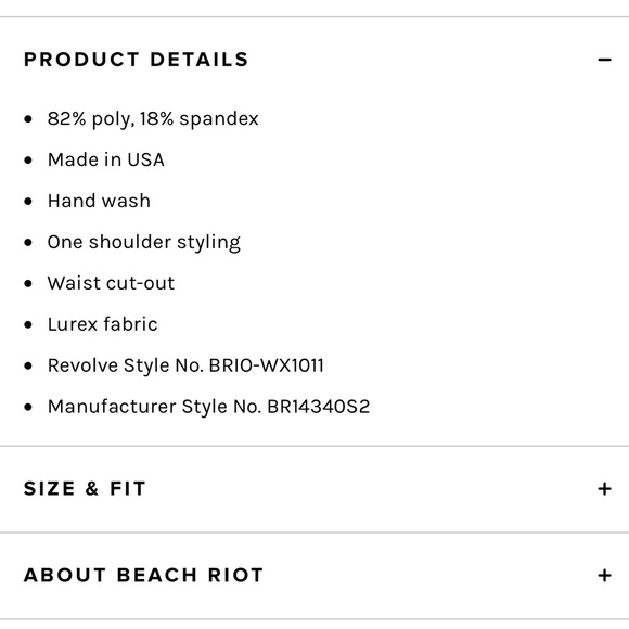 NWT Beach Riot Celine One Piece - Picture 4 of 5